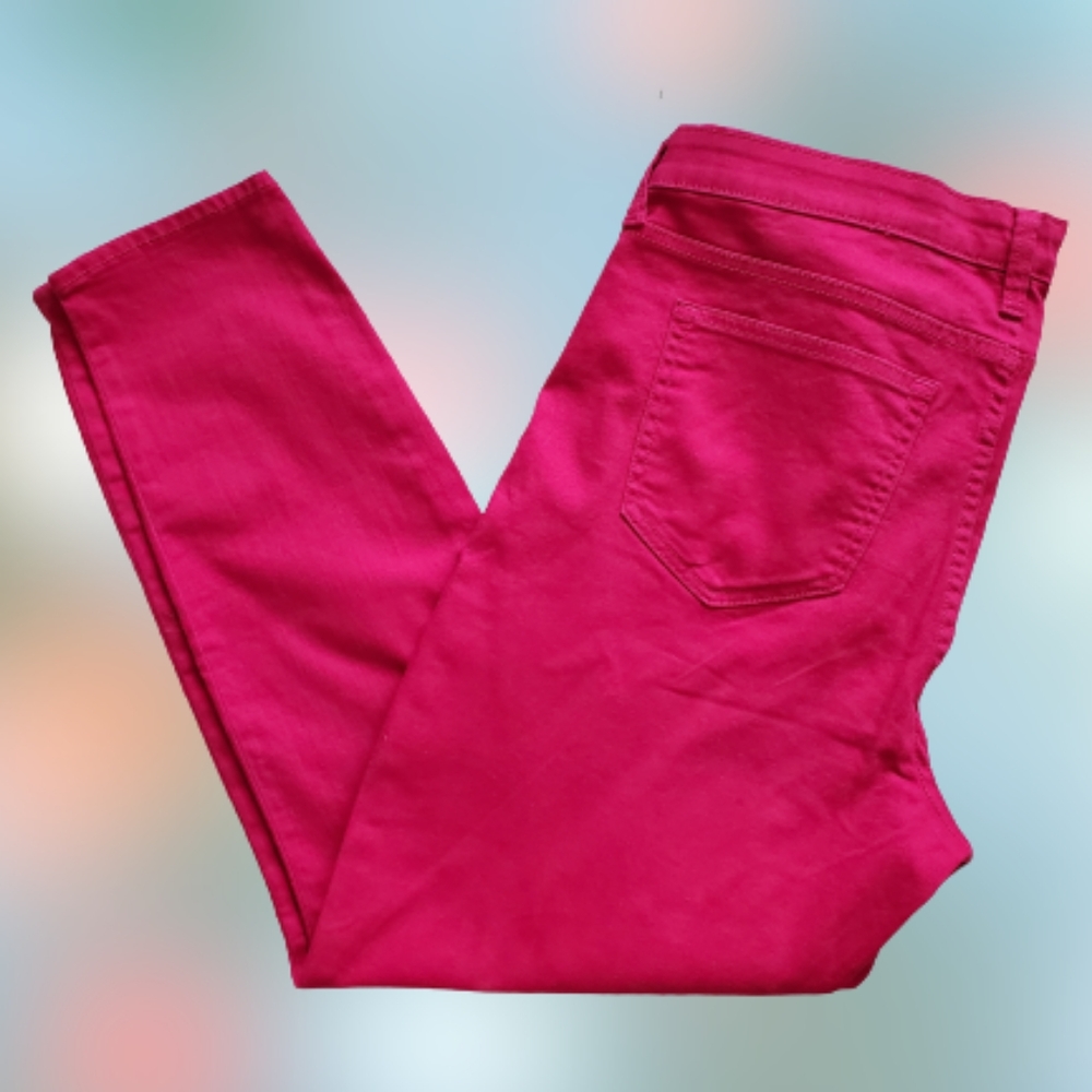 Gap skinny mid rise crop legging jeans, 38", pink - Picture 2 of 10